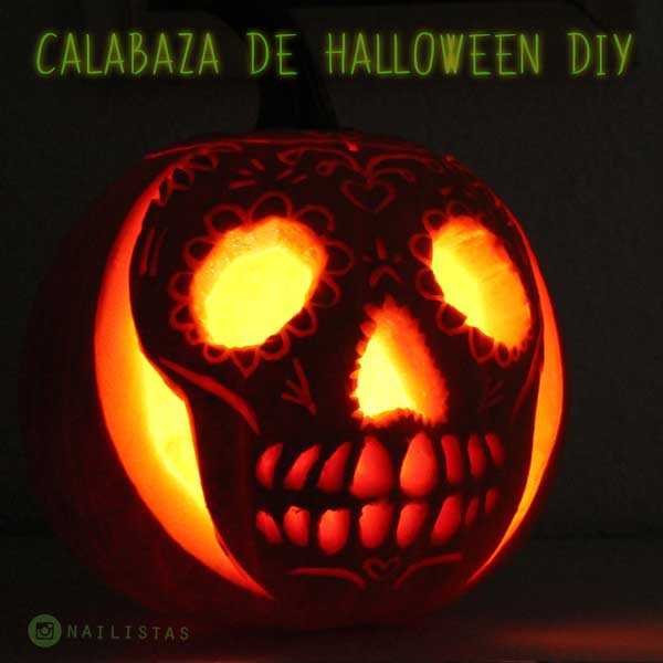 tutorial calabaza de halloween catrina