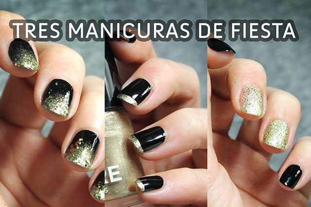 Ideas de nail art para Nochevieja muy fáciles