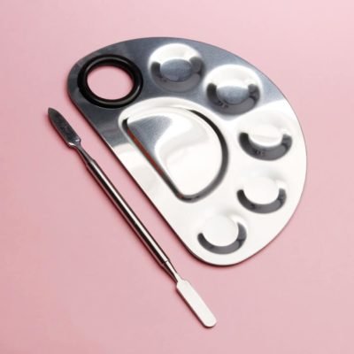 paleta pequeña para pintura acrilica y nail art