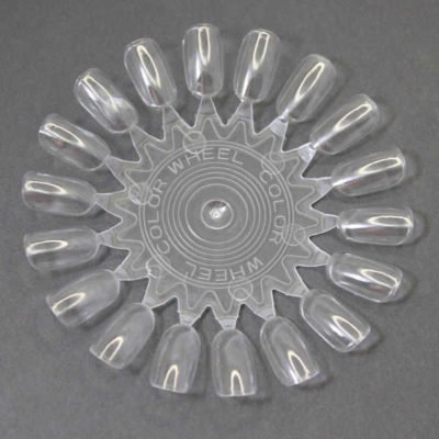 rueda muestrario de nail art esmaltes de uñas transparente
