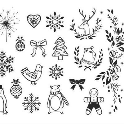 Placa estampación Cural nail stamping Winter Cute