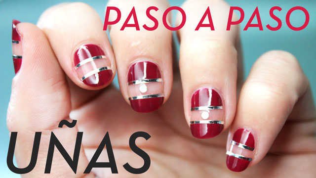 pinta tus uñas paso a paso tecnica negative space