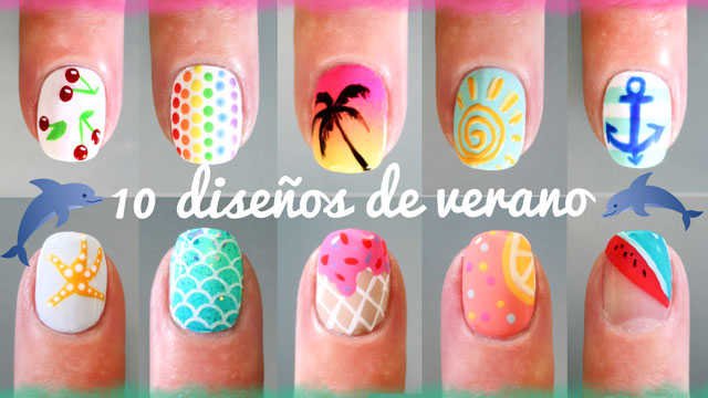 10 diseños de uñas de verano paso a paso