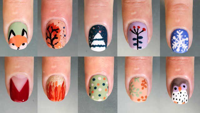 10 diseños de uñas decoradas sin herramientas