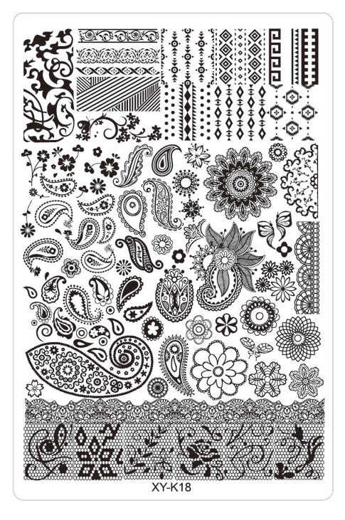 comprar placas de estampación acrílicas para stamping nail art