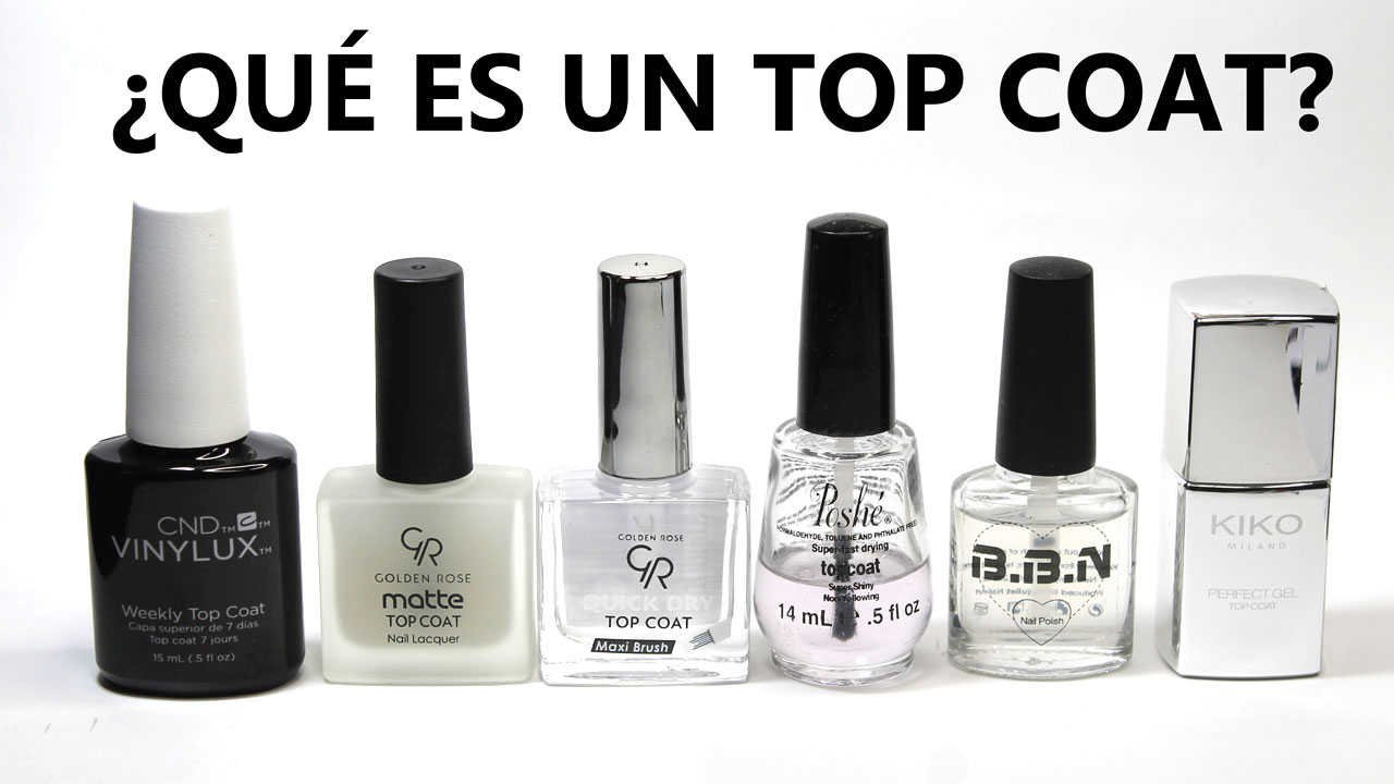 Tipos de top coats y para que se utilizan