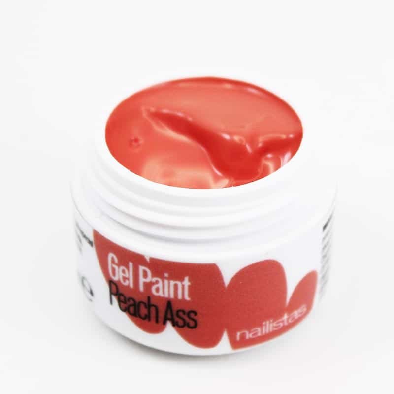 Gel paint nail art gel coral