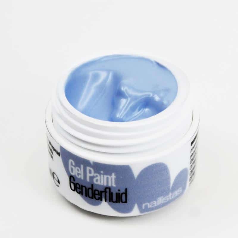 Gel paint nail art gel painting azul claro