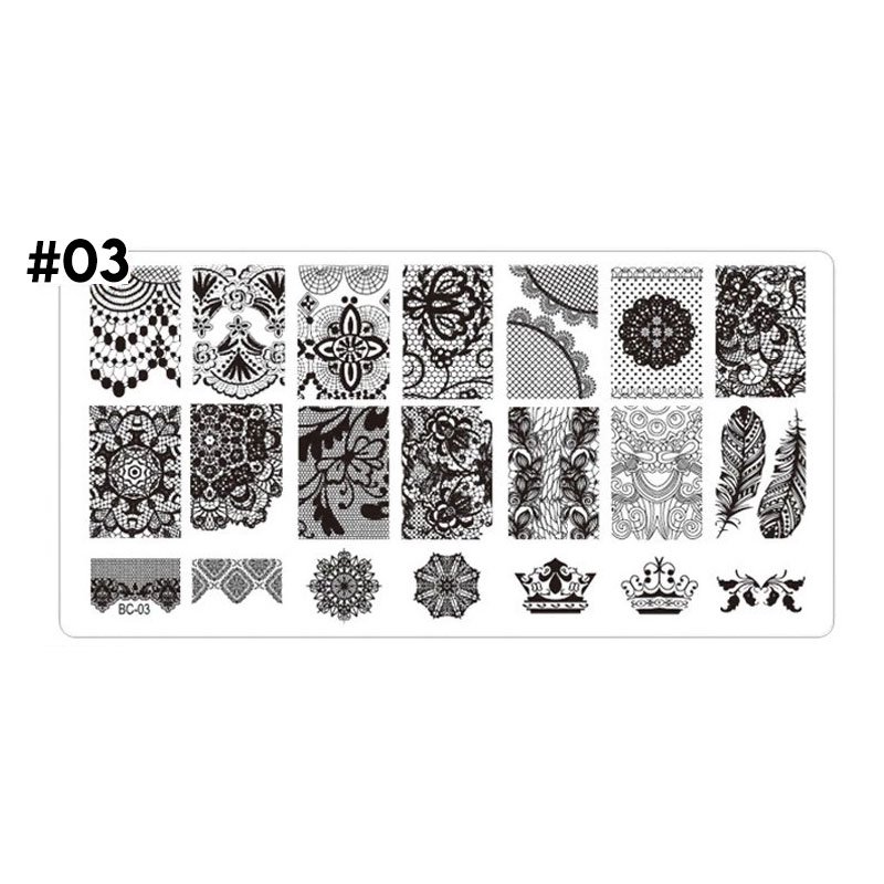 stamping plate uñas