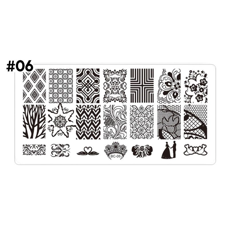 stamping plate uñas