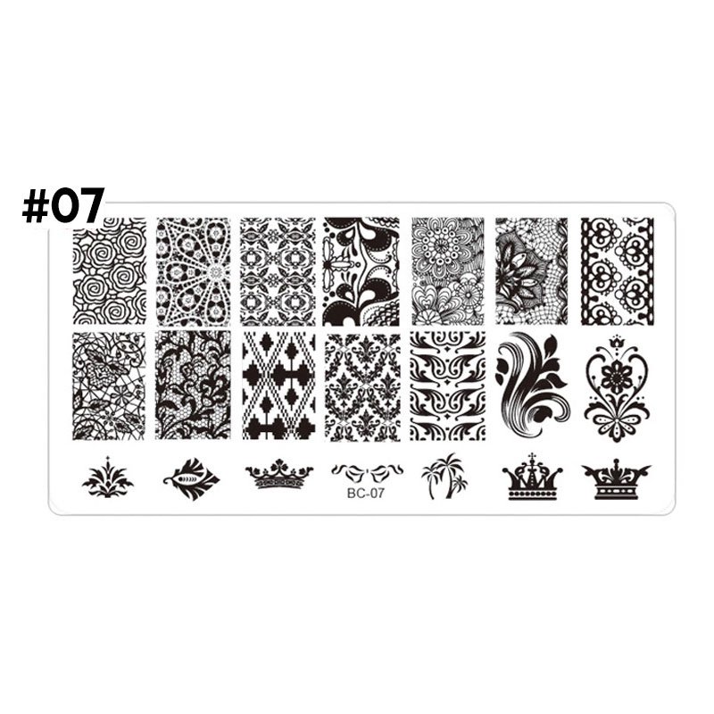 stamping plate uñas