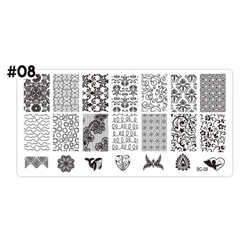 stamping plate uñas