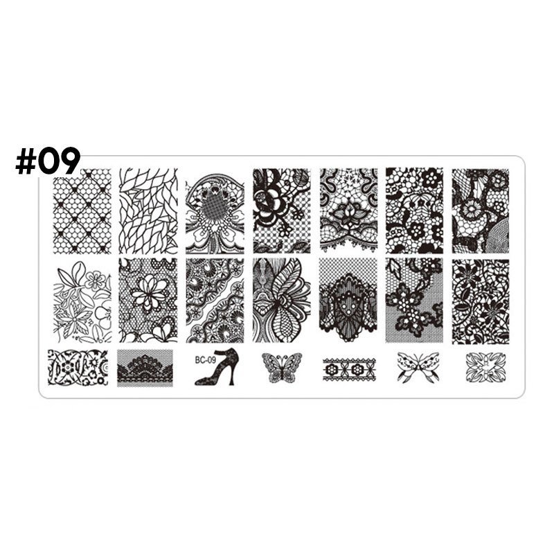 stamping plate uñas