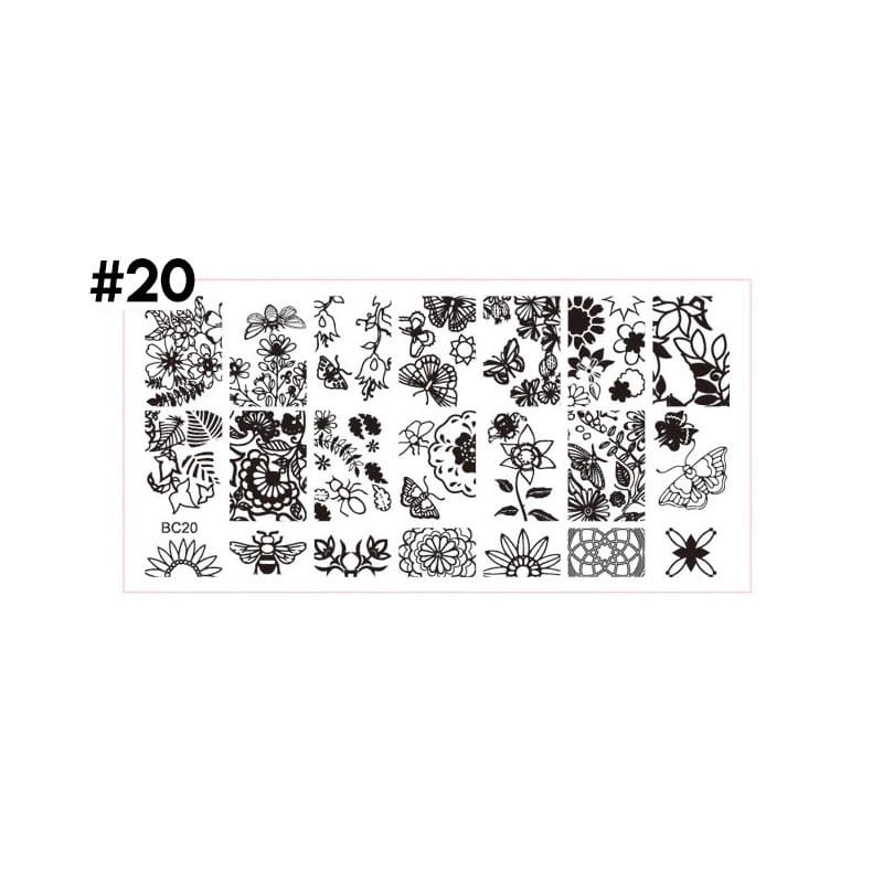stamping plate uñas