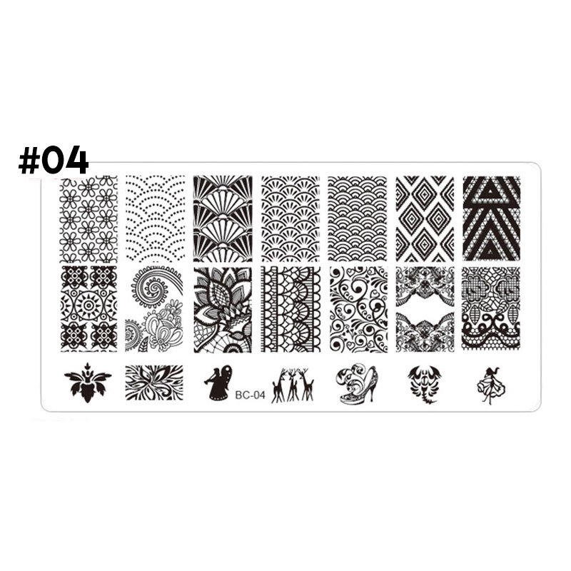 stamping plate uñas