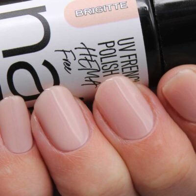 esmalte semipermanente manicura francesa color nude porcelana
