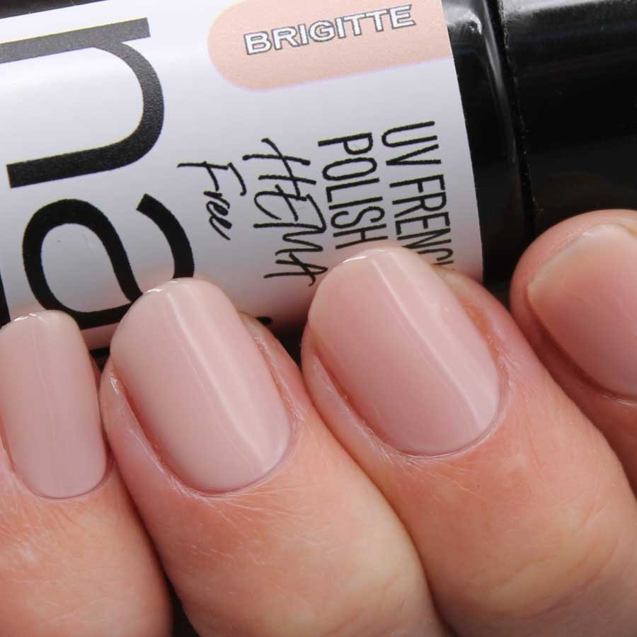 esmalte semipermanente manicura francesa color nude porcelana
