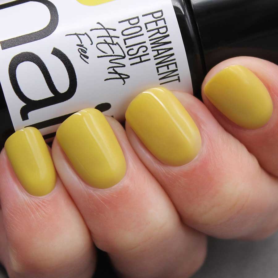 esmalte semipermanente amarillo lima Azelaia Nailistas