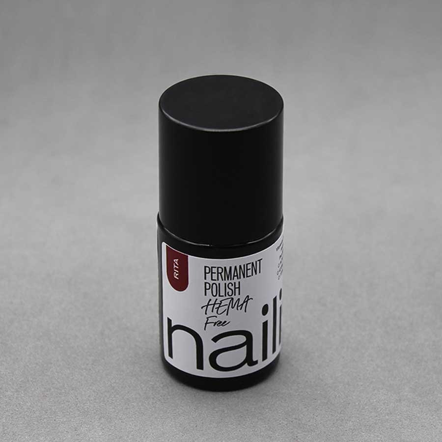 esmalte semipermanente color granate de Nailistas